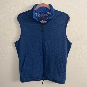 ROBERT GRAHAM Men’s Waffle Skull Embroidered Full Zip Fleece Vest